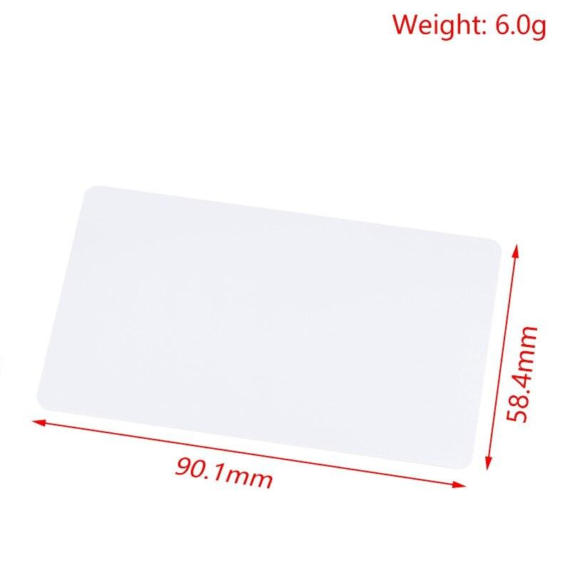 RFID Card 13.56Mhz MF S50 Proximity IC Smart Card Tag 0.8mm Thin For Access Control System ISO14443A For Arduino