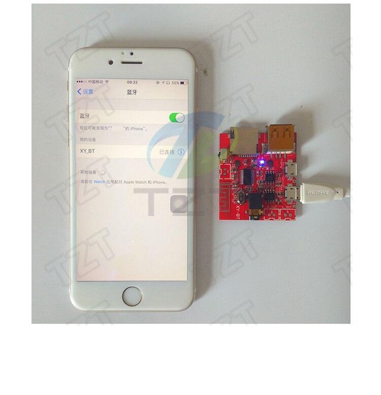 3W Car Bluetooth 4.1 MP3 WAV Decoding Board Speaker Amplifier Audio Receiver Module Support USB/TF/U-DISK/IR Remote Control Red