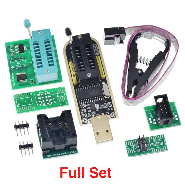 CH341A 24 25 Series EEPROM Flash BIOS USB Programmer Module + SOIC8 SOP8 Test Clip For EEPROM 93CXX / 25CXX / 24CXX DIY KIT