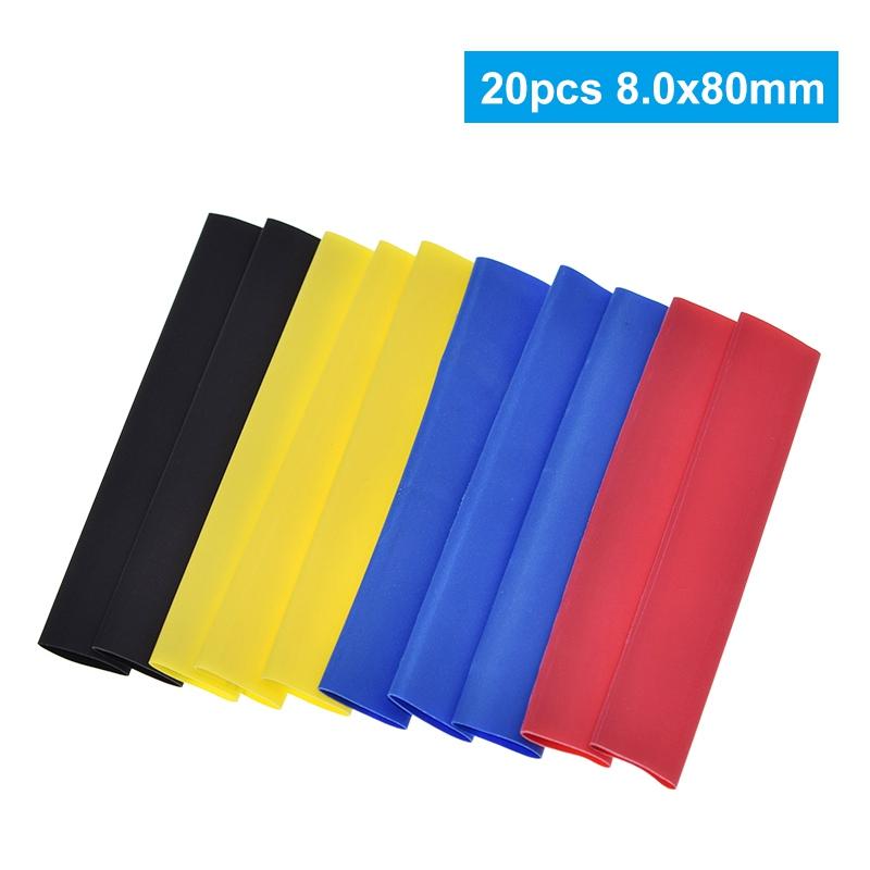 328Pcs/set Sleeving Wrap Wire Car Electrical Cable Tube kits Heat Shrink Tube Tubing Polyolefin 8 Sizes Mixed Color DIY KIT