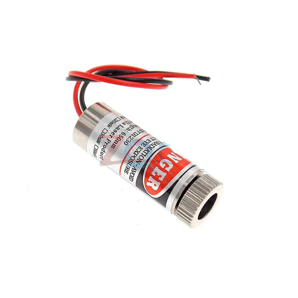 SYD1230 650nm 5mW Red Dot Laser Module Head Glass Lens Focusable Industrial Class Grade 3-5V