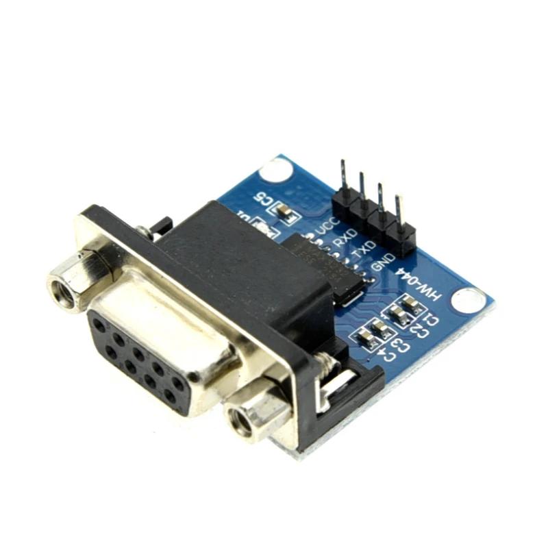 MAX3232 RS232 to TTL Serial Port Converter Module Female DB9 Connector MAX232 Flashing Board for Arduino