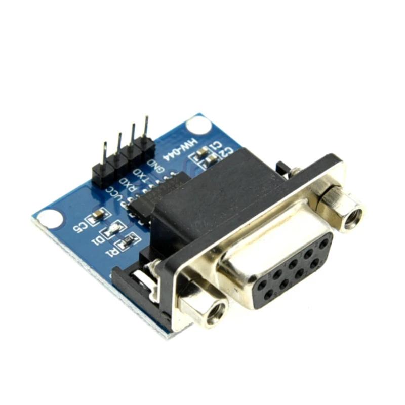 MAX3232 RS232 to TTL Serial Port Converter Module Female DB9 Connector MAX232 Flashing Board for Arduino