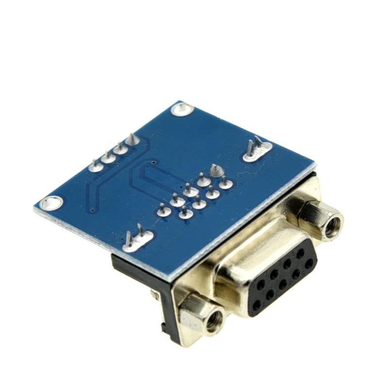 MAX3232 RS232 to TTL Serial Port Converter Module Female DB9 Connector MAX232 Flashing Board for Arduino