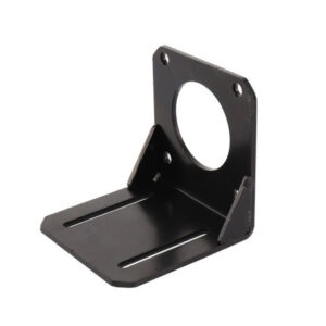 NEMA 17 Mounting L Bracket – Durable Alloy Steel for Stepper Motors The NEMA 17 Mounting L Bracket is a sturdy and reliable solution for securely mounting your 42mm stepper motor, such as the NEMA 17. Designed with precision and durability in mind, this bracket is made of high-quality alloy steel, ensuring long-lasting performance and stability for your motorized projects. Its compact size and easy installation make it ideal for robotics, 3D printing, CNC machines, and other motion control applications. Key Features Durable Construction: Made of high-strength alloy steel for exceptional durability and resistance to wear and tear. Perfect Fit: Specifically designed for 42mm stepper motors like the NEMA 17, ensuring a secure and snug fit. Easy Installation: Pre-drilled holes allow for quick and hassle-free setup. Compact Design: Optimized for projects requiring space-saving solutions. Specifications Material: Alloy Steel Size: 50 x 52 x 52mm (L x W x H) Color: Black Applications 3D Printers CNC Machines Robotics Projects DIY Motion Control Systems Package Includes 1 x 42mm NEMA 17 Stepper Motor Alloy Steel Mounting Bracket